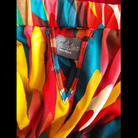 Costa Blanca Vibrant Multicoloured Strapless Maxi Dress - Picture 5 of 9